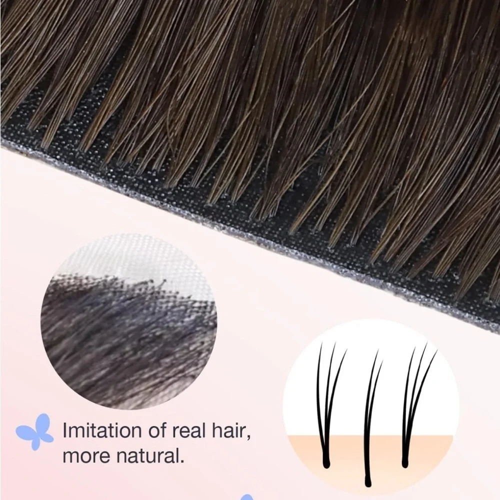 Doores Dark Brown Chocolate Brown Remy Human Hair 20” Tape In Extensions